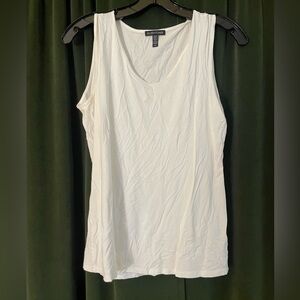 Eileen Fisher Classic Scoop Neck Tank in White